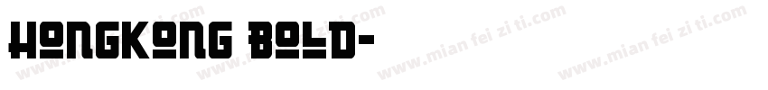 HongKong Bold字体转换
